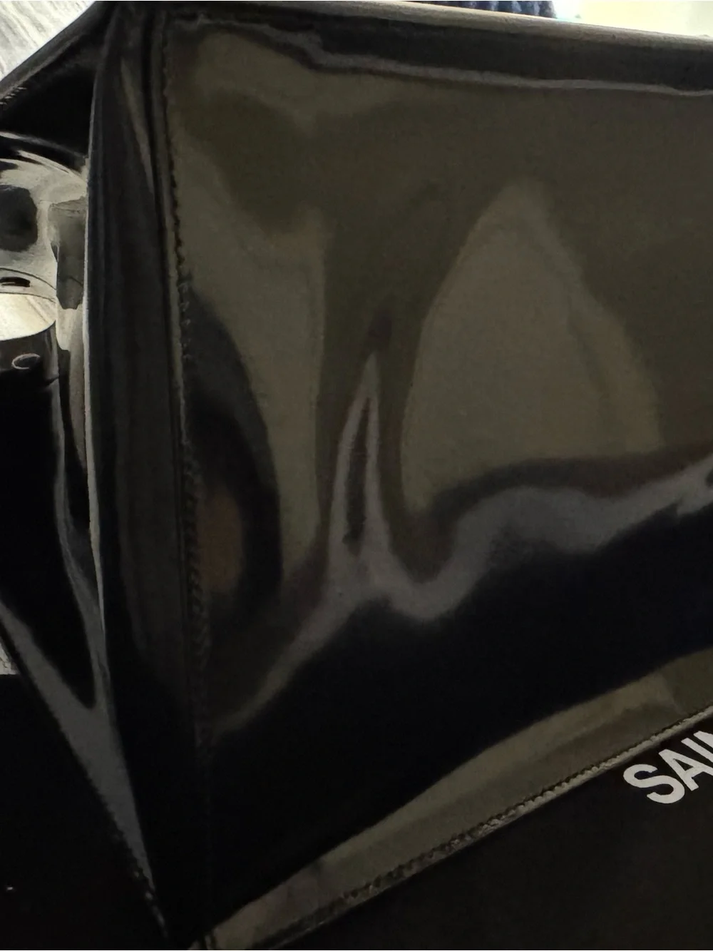 Saint Laurent Black Rive Gauche Tote